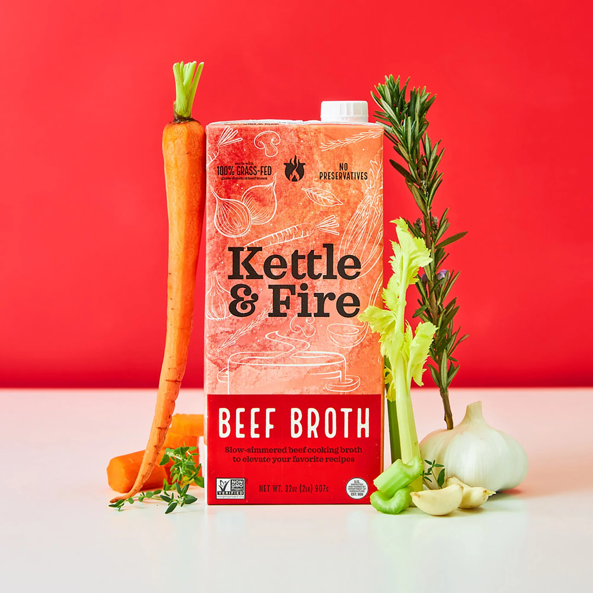 6 Pack: Beef Cooking Broth - 32oz - Image 5